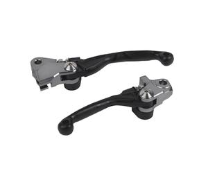 Polisport 8487200033 - Set de manetas abatibles irrompibles Pivot compatible con motocicletas TRIUMPH en color Negro