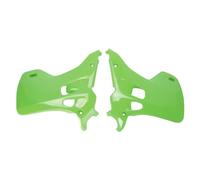POLISPORT 8495900001 - Par de carenados del radiador Fuerte y Duradero Compatible con Motocicletas Kawasaki en Color Verde
