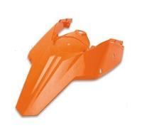 POLISPORT 8563900004 - Guardabarros Trasero + Paneles Laterales Resistentes y duraderos Compatible con Motocicletas KTM en Color Blanco