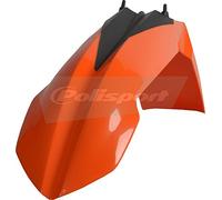 POLISPORT 8568700001 - Guardabarros delantero réplica OEM fabricado en plástico brillante duradero y resistente compatible con motocicletas KTM en color naranja