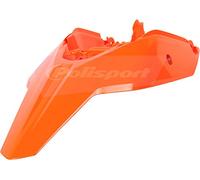 POLISPORT 8571600001 - Guardabarros Trasero + Paneles Laterales Resistentes y duraderos Compatible con Motocicletas KTM en Color Naranja