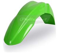 POLISPORT 8572800001 - Guardabarros delantero réplica OEM fabricado en plástico brillante duradero y resistente compatible con motocicletas Kawasaki en color verde