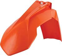 POLISPORT 8573700001 - Guardabarros delantero réplica OEM fabricado en plástico brillante duradero y resistente compatible con motocicletas KTM en color naranja