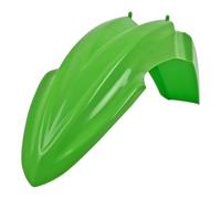 POLISPORT 8574100001 - Guardabarros delantero réplica OEM fabricado en plástico brillante duradero y resistente compatible con motocicletas Kawasaki en color verde