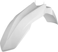 POLISPORT 8581300004 - Guardabarros delantero réplica OEM fabricado en plástico brillante duradero y resistente compatible con motocicletas GAS GAS en color blanco