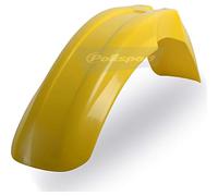 POLISPORT 8590000016 - Guardabarros delantero réplica OEM fabricado en plástico brillante duradero y resistente compatible con motocicletas Suzuki en color amarillo