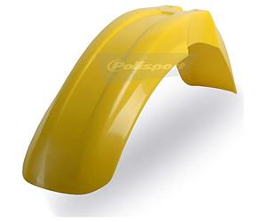POLISPORT 8590000016 - Guardabarros delantero réplica OEM fabricado en plástico brillante duradero y resistente compatible con motocicletas Suzuki en color amarillo