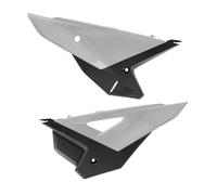 POLISPORT 8611300001 - Tapas laterales Restyling para Honda CRF 250R 22'-24' y CRF 450R 21'-24' - Calidad, Durabilidad y Ajuste Perfecto, Color Blanco