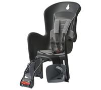 Polisport 8632000005 Bilby Maxi FF - Rear Frame Child Bike Seat for Kids 9 Months-6 Years, Up to 22 Kg, Safe and Comfortable, Baby Bike Seat, Black/Dark Grey