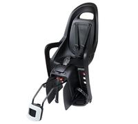 POLISPORT 8640700001 - Groovy Maxi RS Asiento Infantil para Bicicleta - Montaje Trasero, 9 Meses-6 Años, MAX 22 kg, Respaldo Reclinable 20º, Asiento Ajustable, Negro/Gris Oscuro