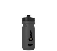 POLISPORT 8644800015 - Bidón C600 de Ciclismo de 600ml Botella de Agua para Ciclistas Bicicleta Sin BPA en Color Nardo Gris/Negro/Negro