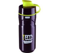 POLISPORT 8645500001 - Bidón Isotérmico T500 de Ciclismo de 500ml Botella de Agua para Ciclistas Bicicleta Sin BPA en Color Negro/Verde Lima