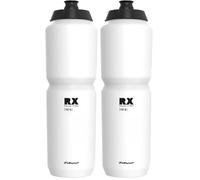 Polisport 8649100039 R 1000ml AMZ Botella de Agua Multi-Deporte, Capacidad 1000ml, Ultra-Ligero, Flexible, Boquilla Soft-Touch, Sin BPA, Bidón Ciclismo, MTB, Color Blanco (Paquete de 2)