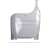 POLISPORT 8657000001 - Portanúmeros frontal réplica OEM fabricado en plástico brillante duradero y resistente compatible con motocicletas Honda en color blanco