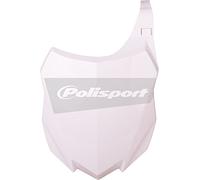 POLISPORT 8659200002 - Portanúmeros frontal réplica OEM fabricado en plástico brillante duradero y resistente compatible con motocicletas Kawasaki en color blanco