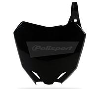 POLISPORT 8659300003 - Portanúmeros frontal réplica OEM fabricado en plástico brillante duradero y resistente compatible con motocicletas Suzuki en color negro