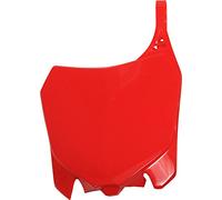 POLISPORT 8659400001 - Portanúmeros frontal réplica OEM fabricado en plástico brillante duradero y resistente compatible con motocicletas Honda en color rojo