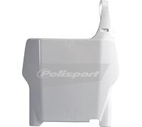 POLISPORT 8660400001 - Portanúmeros frontal réplica OEM fabricado en plástico brillante duradero y resistente compatible con motocicletas Suzuki en color blanco