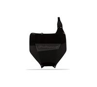 POLISPORT 8660800001 - Portanúmeros frontal réplica OEM fabricado en plástico brillante duradero y resistente compatible con motocicletas Kawasaki, Suzuki en color negro