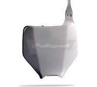 Polisport 8660800002 - Portanúmeros Frontal réplica OEM Fabricado en plástico Brillante Duradero y Resistente Compatible con Motocicletas Kawasaki, Suzuki en Color Blanco