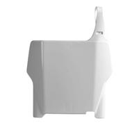 POLISPORT 8661900001 - Portanúmeros Frontal réplica OEM Fabricado en plástico Brillante Duradero y Resistente Compatible con Motocicletas Honda en Color Blanco