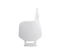 POLISPORT 8662300002 - Portanúmeros frontal réplica OEM fabricado en plástico brillante duradero y resistente compatible con motocicletas Yamaha en color blanco