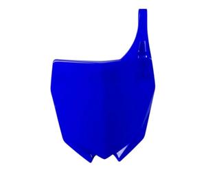 POLISPORT 8665500002 - Portanúmeros frontal réplica OEM fabricado en plástico brillante duradero y resistente compatible con motocicletas Yamaha en color azul