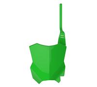 POLISPORT 8665900001 - Portanúmeros frontal réplica OEM fabricado en plástico brillante duradero y resistente compatible con motocicletas Kawasaki en color verde