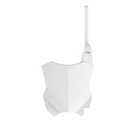 POLISPORT 8665900002 - Portanúmeros frontal réplica OEM fabricado en plástico brillante duradero y resistente compatible con motocicletas Kawasaki en color blanco