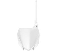 POLISPORT 8666000008 - Portanúmeros Frontal réplica OEM Fabricado en plástico Brillante Duradero y Resistente Compatible con Motocicletas Yamaha en Color Blanco