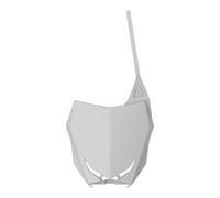 POLISPORT 8666100002 - Portanúmeros Frontal réplica OEM Fabricado en plástico Brillante Duradero y Resistente Compatible con Motocicletas Suzuki en Color Blanco