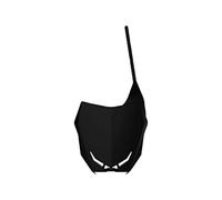 POLISPORT 8666100003 - Portanúmeros Frontal réplica OEM Fabricado en plástico Brillante Duradero y Resistente Compatible con Motocicletas Suzuki en Color Negro