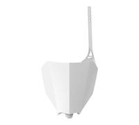 Polisport 8666300001 - Portanúmeros Frontal réplica OEM Fabricado en plástico Brillante Duradero y Resistente Compatible con Motocicletas Honda en Color Blanco