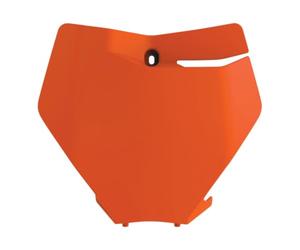 POLISPORT 8666400001 - Portanúmeros frontal réplica OEM fabricado en plástico brillante duradero y resistente compatible con motocicletas KTM en color naranja