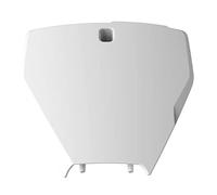 POLISPORT 8666500006 - Portanúmeros Frontal réplica OEM Fabricado en plástico Brillante Duradero y Resistente Compatible con Motocicletas KTM en Color Blanco