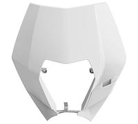 POLISPORT 8666700002 - Máscara de remodelación de Faro Resistente y Duradera Compatible con Motocicletas KTM en Color Blanco