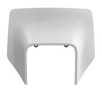 POLISPORT 8666900001 - Máscara de remodelación de faro resistente y duradera compatible con motocicletas HUSQVARNA en color Blanco