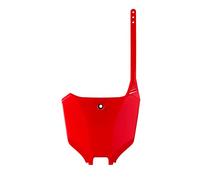POLISPORT 8670700001 - Portanúmeros Frontal réplica OEM Fabricado en plástico Brillante Duradero y Resistente Compatible con Motocicletas Honda en Color Rojo