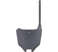 POLISPORT 8670700004 - Portanúmeros Frontal réplica OEM Fabricado en plástico Brillante Duradero y Resistente Compatible con Motocicletas Honda en Color Nardo Gris