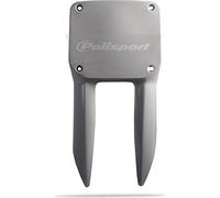POLISPORT 8675000001 - Portanúmeros frontal réplica OEM fabricado en plástico brillante duradero y resistente compatible con motocicletas Suzuki en color blanco