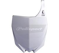Polisport Portanúmeros delantero 8678400001 resistente y compatible con YAMAHA Blanco