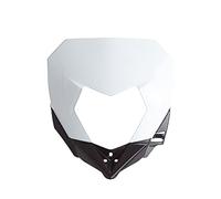 POLISPORT 8679800003 - Máscara de remodelación de faro resistente y duradera compatible con motocicletas SHERCO en color Blanco/Negro