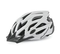 POLISPORT 8739100015 - Casco Twig Bicicleta Hombres y Mujeres Ajustable Talla L (58-61cm) con Visera Desmontable y certificación CE en Color Blanco/Carbono-Mate