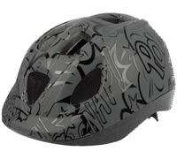 POLISPORT Kids Helmet-B.D.Ballons-(XS= 46/53) Casco, Unisex-Adult, Gris/Negro, 46-53