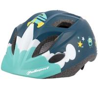 POLISPORT 8740800015 - Casco XS Kids Premium Spaceship Bicicleta para Niños Ajustable Talla XS (46-53cm) con certificación CE para Ciclismo Monopatín Patinaje en Color Spaceship