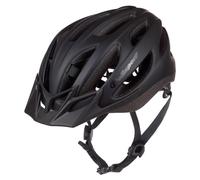 POLISPORT 8742400001 - Casco Sport-Flow Bicicleta Hombres y Mujeres Ajustable Talla M (55/57cm) con Visera Desmontable y certificación CE en Color Negro Mate