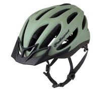POLISPORT 8742400004 - Casco Sport-Flow Bicicleta Hombres y Mujeres Ajustable Talla M (55/57cm) con Visera Desmontable y certificación CE en Color Verde Mate