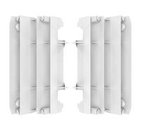 POLISPORT 8985500002 - Juego de protectores de radiador fabricado en polipropileno resistente y duradero sin herrajes compatible con motocicletas Yamaha en color blanco