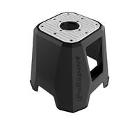 Polisport 8985800001 - Caballete de plástico de Alta Resistencia con Tapa Superior Antideslizante, Ligero y con cavidades para Herramientas. Diseño en Color Negro