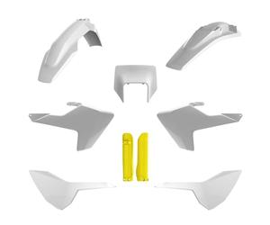 POLISPORT 91504 - Kit Completo de Plásticos (C/Protectores de Horquilla) HUSQVARNA Color OEM 19